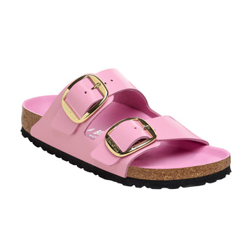 Arizona Big Buckle High Shine Fondant Pink Natural Leather Patent