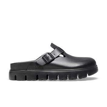 Boston Chunky Exquisite Black Smooth Leather