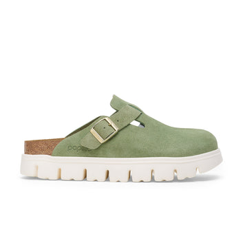 Boston Chunky Green Tea Suede Leather